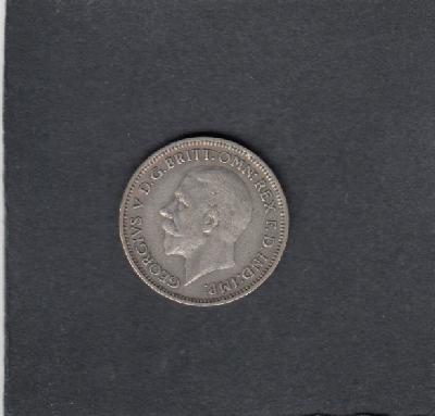 Beschrijving: 6 Pence GEORGIUS V